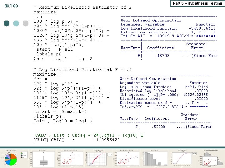 80/100 Part 5 – Hypothesis Testing 