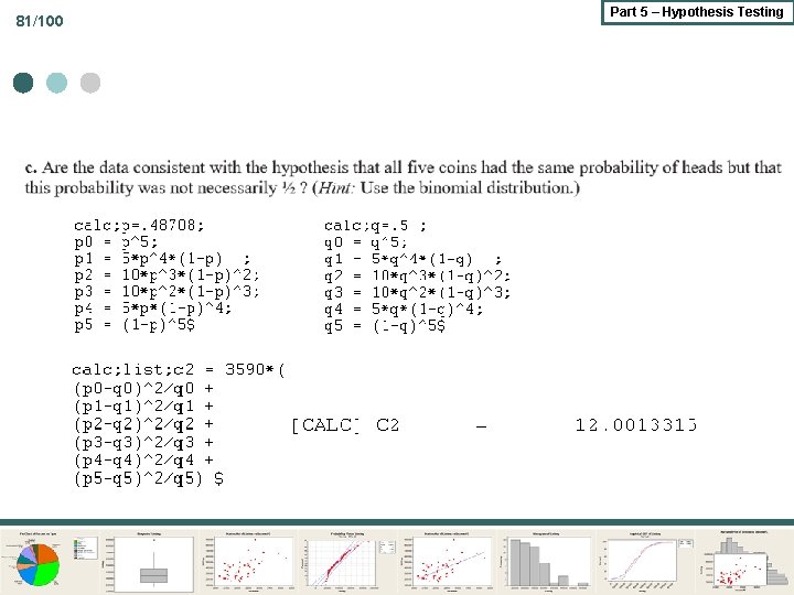 81/100 Part 5 – Hypothesis Testing 