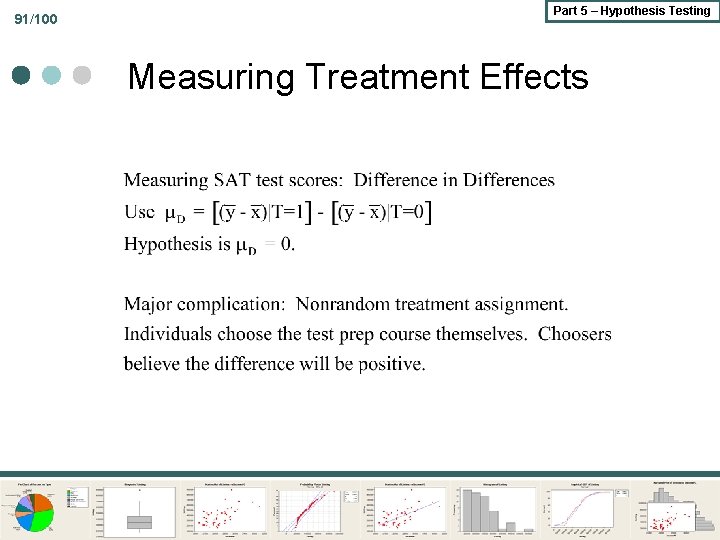 91/100 Part 5 – Hypothesis Testing Measuring Treatment Effects 