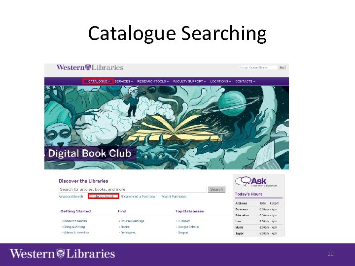 Catalogue Searching 10 