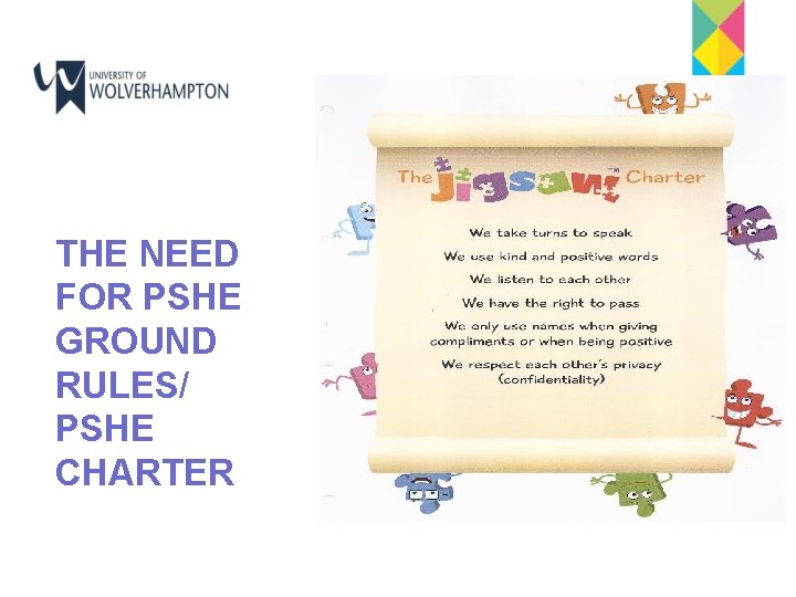 THE NEED FOR PSHE GROUND RULES/ PSHE CHARTER 