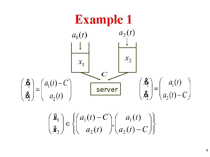 Example 1 server 4 