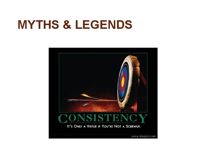 MYTHS & LEGENDS 