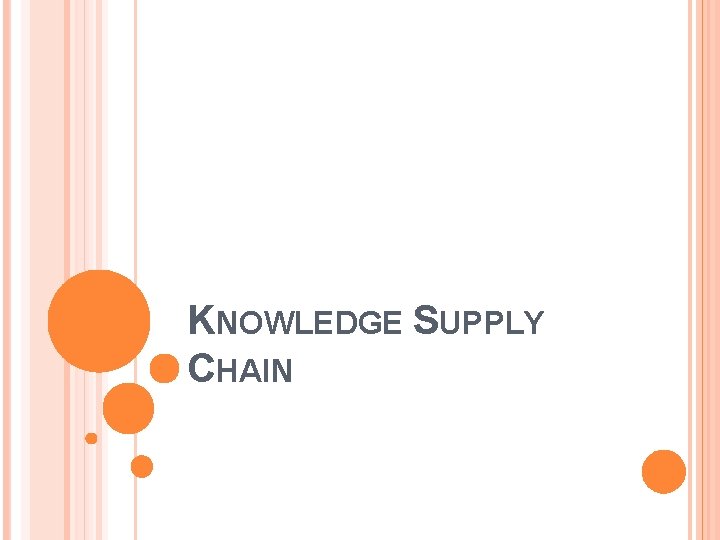 KNOWLEDGE SUPPLY CHAIN 