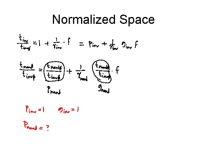 Normalized Space 