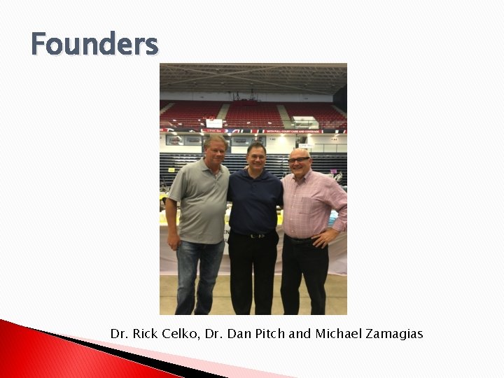 Founders Dr. Rick Celko, Dr. Dan Pitch and Michael Zamagias 