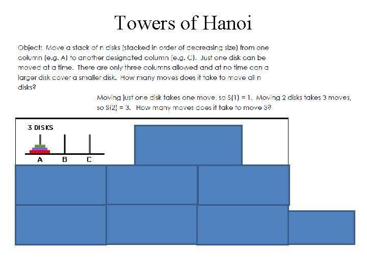 Towers of Hanoi 7 moves 