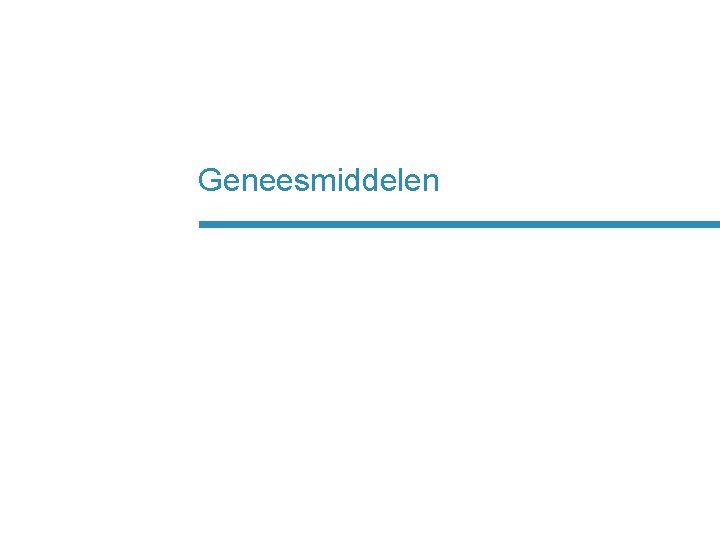 Geneesmiddelen 