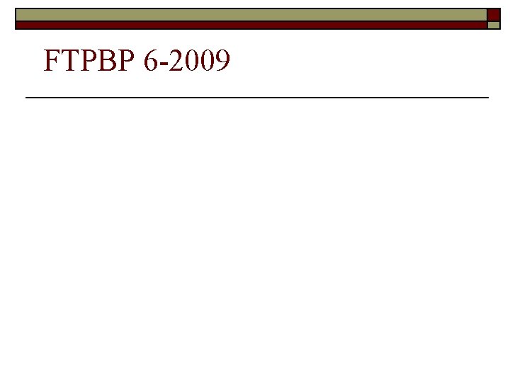 FTPBP 6 -2009 
