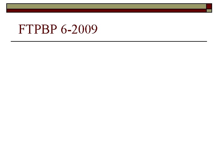 FTPBP 6 -2009 