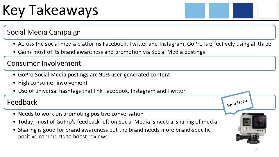 Key Takeaways Social Media Campaign • Across the social media platforms Facebook, Twitter and