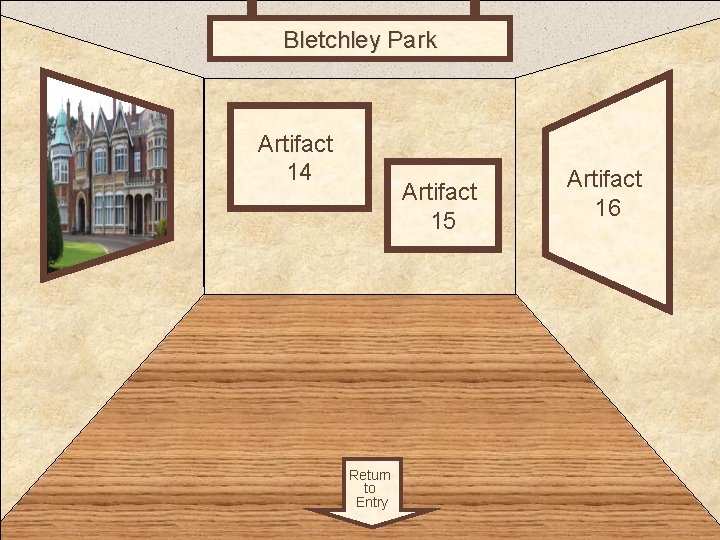 Bletchley Park Room 4 Artifact 15 Return to Entry Artifact 16 