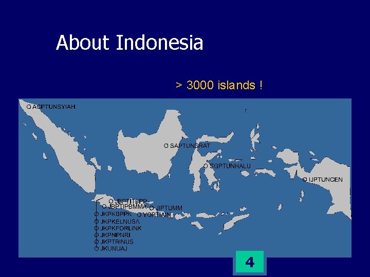 About Indonesia > 3000 islands ! 4 