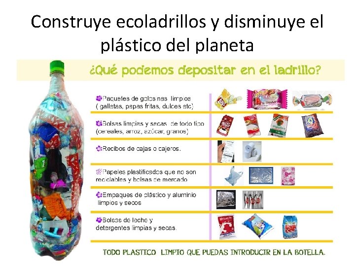 Construye ecoladrillos y disminuye el plástico del planeta 