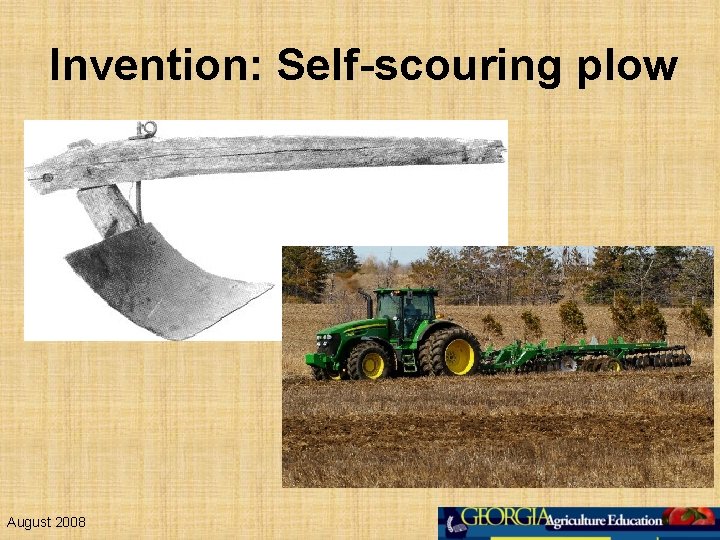 Invention: Self-scouring plow August 2008 