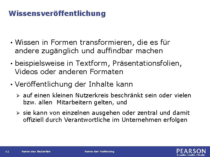 Wissensveröffentlichung 42 • Wissen in Formen transformieren, die es für andere zugänglich und auffindbar