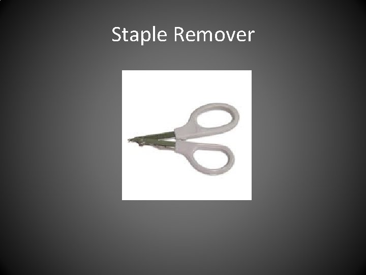 Staple Remover 