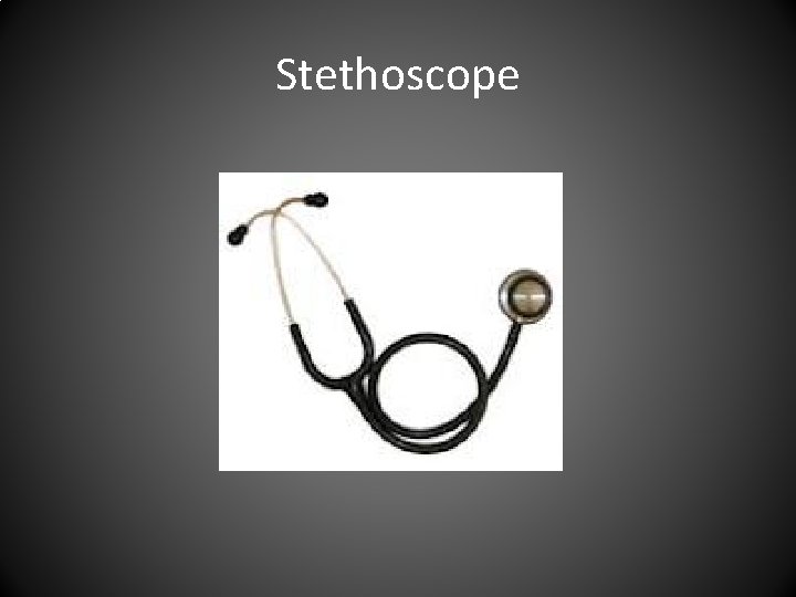 Stethoscope 