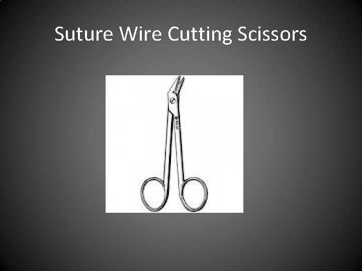 Suture Wire Cutting Scissors 