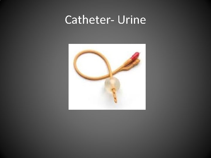 Catheter- Urine 