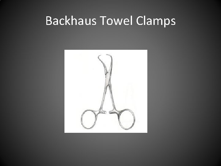 Backhaus Towel Clamps 