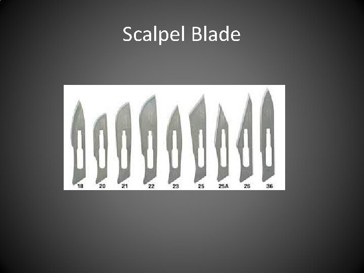Scalpel Blade 