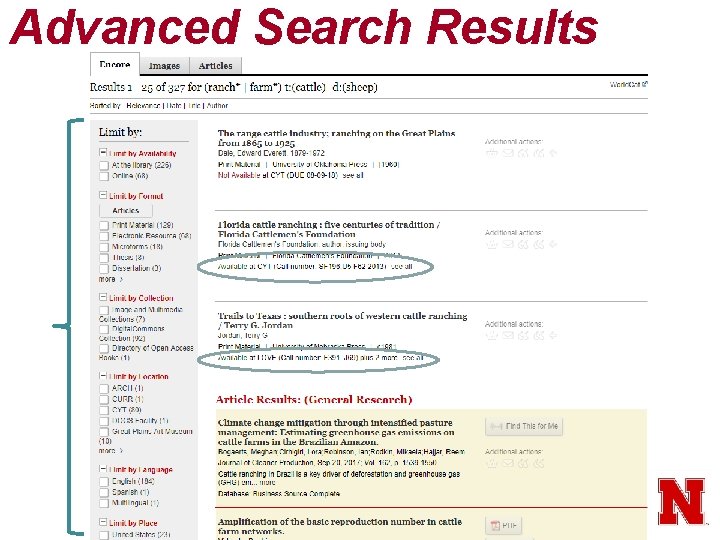 Advanced Search Results 