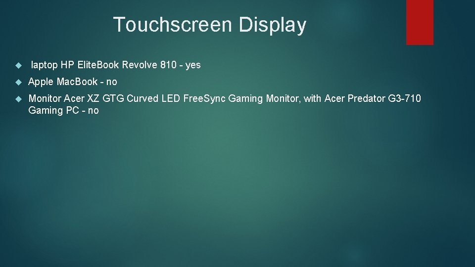 Touchscreen Display laptop HP Elite. Book Revolve 810 - yes Apple Mac. Book -