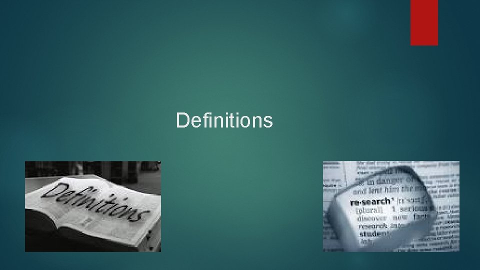 Definitions 