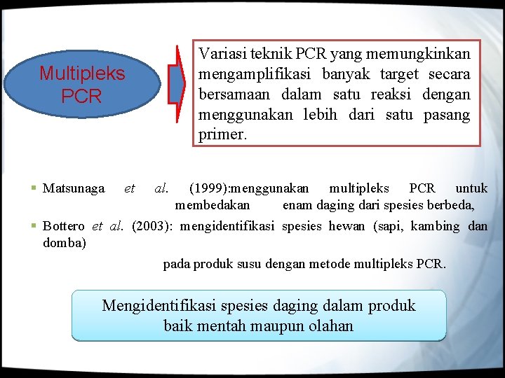 Variasi teknik PCR yang memungkinkan mengamplifikasi banyak target secara bersamaan dalam satu reaksi dengan