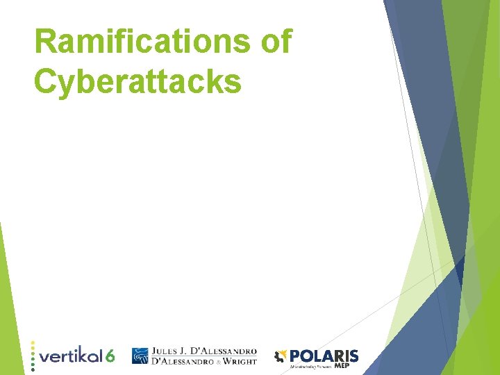 Ramifications of Cyberattacks Ramifications of Cyberattacks