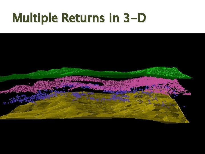 Multiple Returns in 3 -D November 18, 2009 Mi nn es ota St ate