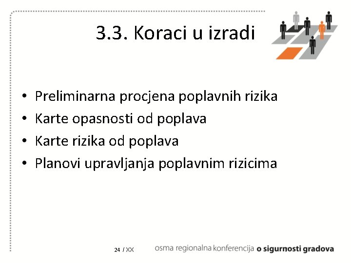 3. 3. Koraci u izradi • • Preliminarna procjena poplavnih rizika Karte opasnosti od 3. 3. Koraci u izradi • • Preliminarna procjena poplavnih rizika Karte opasnosti od