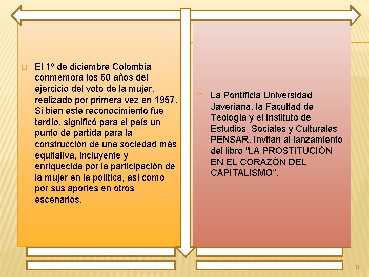 � El 1º de diciembre Colombia conmemora los 60 años del ejercicio del voto