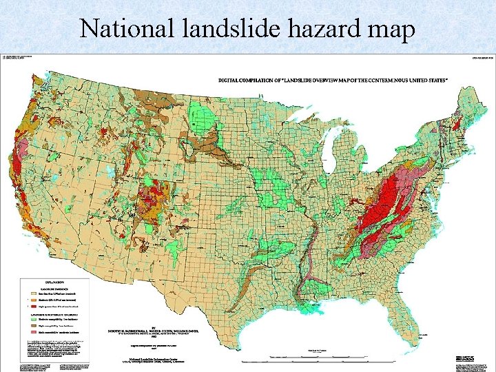 National landslide hazard map 