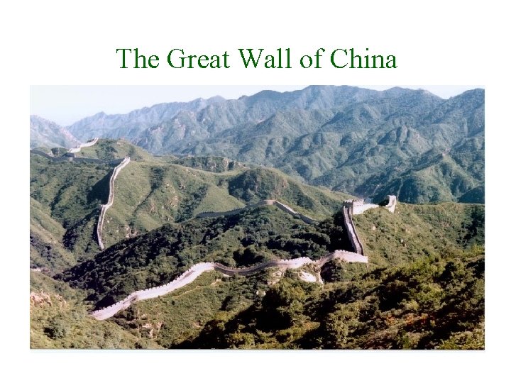 The Great Wall of China 