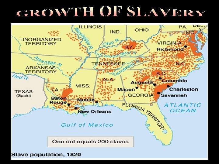 Growth of slavery 