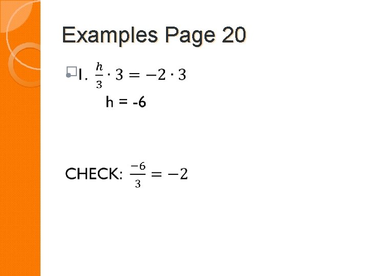 Examples Page 20 � 