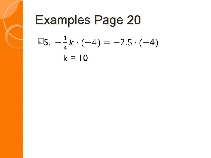 Examples Page 20 � 