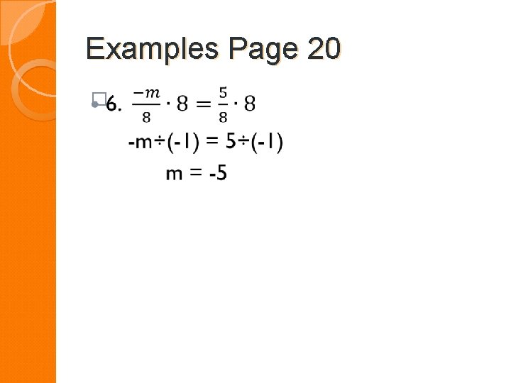 Examples Page 20 � 