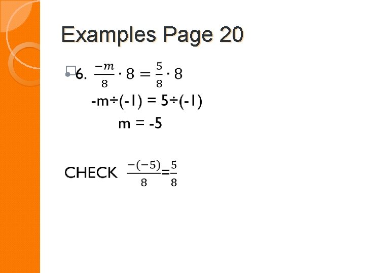 Examples Page 20 � 