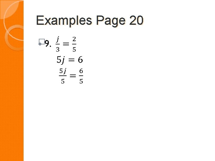 Examples Page 20 � 