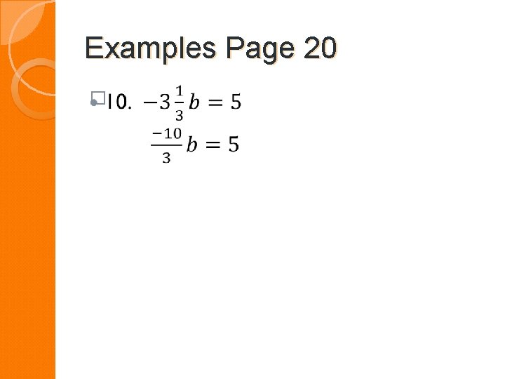 Examples Page 20 � 