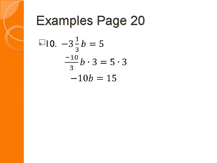 Examples Page 20 � 