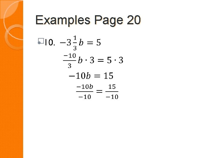 Examples Page 20 � 