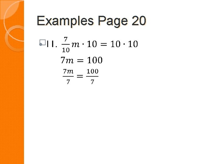 Examples Page 20 � 
