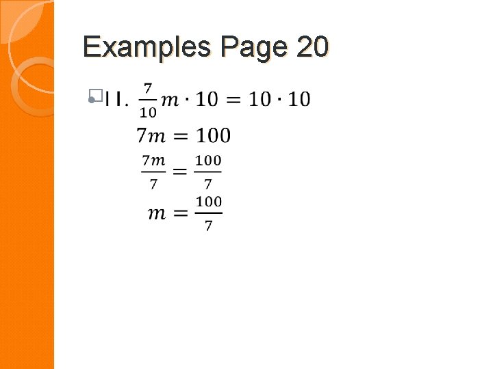 Examples Page 20 � 