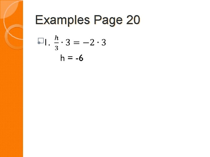 Examples Page 20 � 