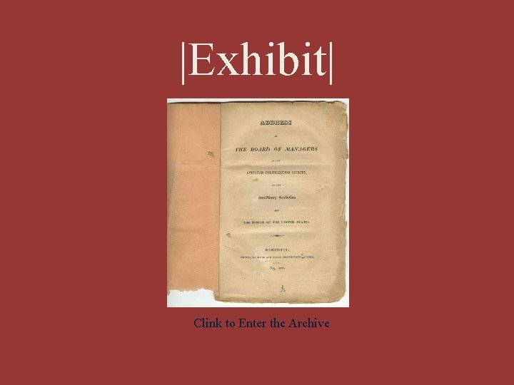 |Exhibit| Clink to Enter the Archive 