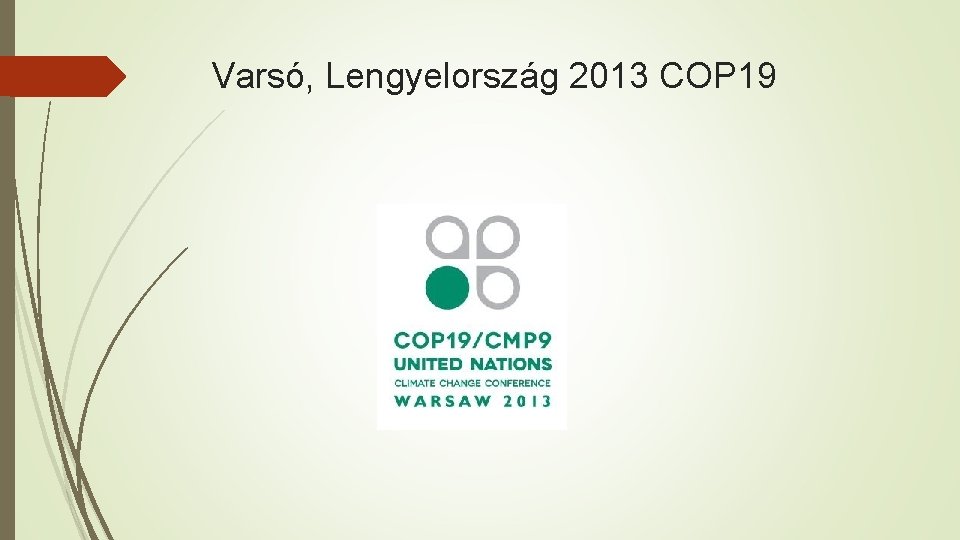 Varsó, Lengyelország 2013 COP 19 